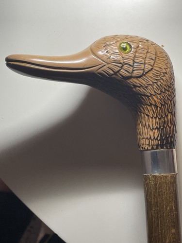 Wood carved mallard - wood,