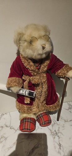 Vintage teddy walking stick - vintage,