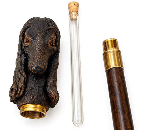 Old brigg carved hound - carved,
