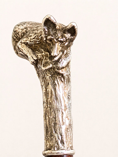 Vintage sterling silver fox - sterling,